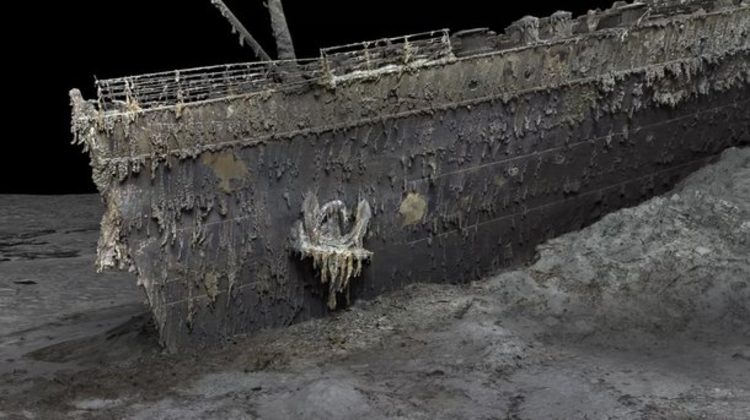 Titanic naufragado é reconstruído em imagens 3D detalhadas